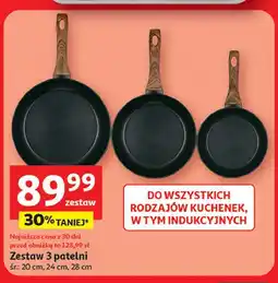 Auchan Patelnie 20 cm + 24 28 oferta