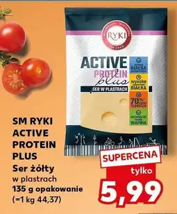 Kaufland Ser żółty Active Protein Plus w plastrach oferta