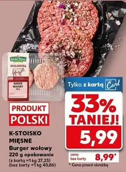 Kaufland Burger wołowy oferta