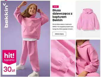 Bluza dziewczęca z kapturem Bekkin