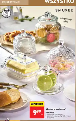 Biedronka Akcesoria kuchenne (cukiernica, pojemnik z pokrywką, maselnica) oferta