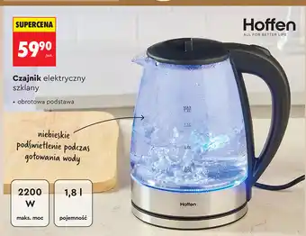 Czajnik elektryczny szklany Hoffen