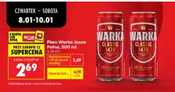 Biedronka Piwo Warka oferta
