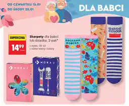 Biedronka Skarpety dla babci lub dziadka, 2-pak oferta
