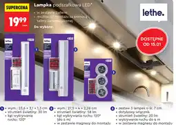 Biedronka Lampka podszafkowa LED lethe. - model 3 (3 lampki, śr. 5.7 cm, dotykowy włącznik, 20 lm, magnesy) oferta