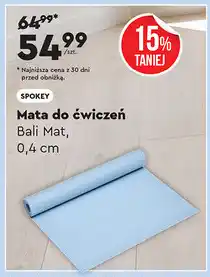 Biedronka Mata do ćwiczeń Bali Mat, 0,4 cm (SPOKEY) oferta