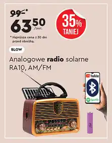 Biedronka Radio solarne analogowe BLOW RA10, AM/FM oferta