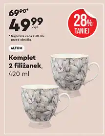 Biedronka Komplet 2 filiżanek ALTOM oferta