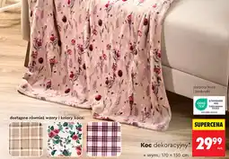 Biedronka Koc dekoracyjny oferta