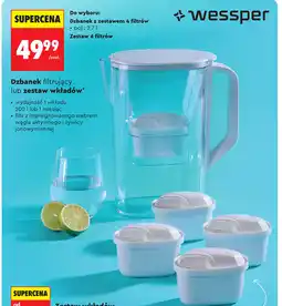 Biedronka Dzbanek z zestawem 4 filtrów lub zestaw 6 filtrów Wessper oferta