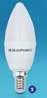 Biedronka Blaupunkt LED E14 bulb candle shape 595 lm, 7W oferta