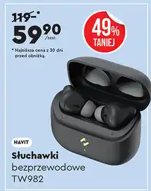 Biedronka Słuchawki bezprzewodowe TW982 (HAVIT) oferta