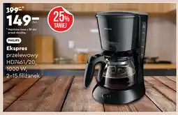 Biedronka Ekspres przelewowy PHILIPS HD7461/20 oferta