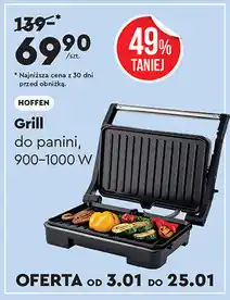 Biedronka Grill do panini, 900-1000 W (HOFFEN) oferta