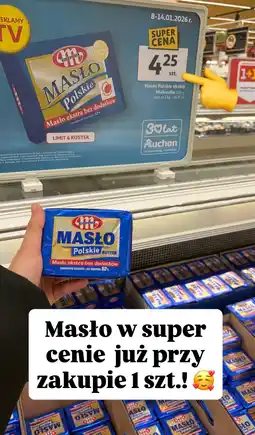 Auchan Masło polskie ekstra bez dodatków oferta
