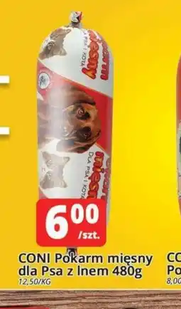 Szyneczka CONI Pokarm mięsny dla Psa z lnem oferta