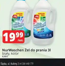 Szyneczka NurWaschen Zel do prania oferta