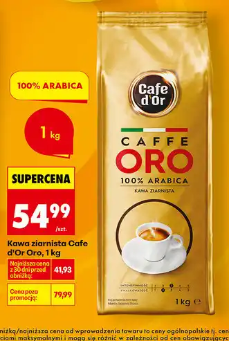 Biedronka Kawa ziarnista Cafe d'Or Oro oferta