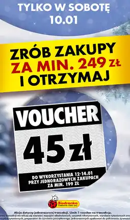 Biedronka Voucher 45 zł oferta