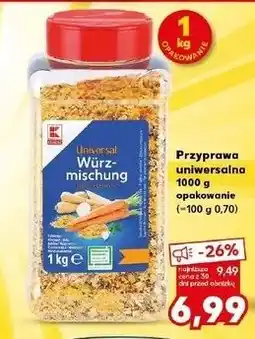 Kaufland Przyprawa uniwersalna 1 kg opakowanie oferta
