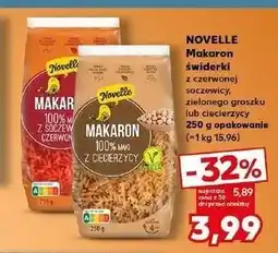 Kaufland NOVELLE Makaron świderki z czerwonej soczewicy, groszku lub ciecierzycy oferta