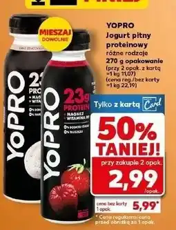 Kaufland YOPRO Jogurt pitny proteinowy różne rodzaje oferta
