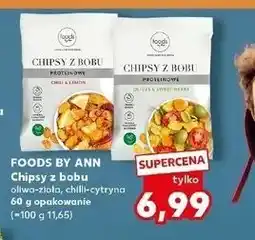 Kaufland FOODS BY ANN Chipsy z bobu oliwa-zioła/chili-cytryna oferta