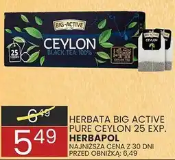 Wafelek Herbata Big Active Ceylon 25 exp. Herbapol oferta