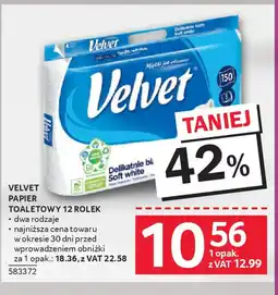 Selgros Velvet papier toaletowy oferta