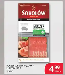 Selgros Boczek surowy wędzony plastry oferta