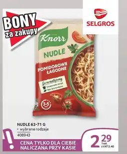 Selgros Nudle oferta