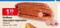 E.Leclerc Kiełbasa zwyczajna regionalna Kabanos oferta