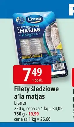 E.Leclerc Filety śledziowe a'la matjas klasyczne Lisner oferta