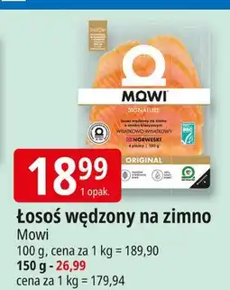 E.Leclerc Łosoś norweski wędzony w plastrach Mowi oferta