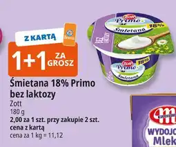 E.Leclerc Śmietana 18% bez laktozy Zott Primo oferta
