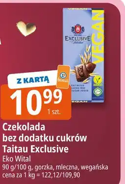 E.Leclerc Czekolada wegańska Taitau Exclusive Selection oferta