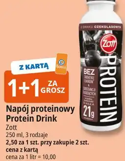 E.Leclerc Napój proteinowy czekoladowy Zott Protein oferta