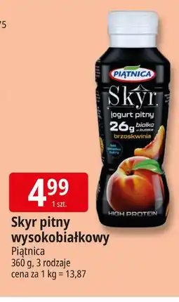 E.Leclerc Skyr pitny high protein brzoskwinia Piątnica oferta