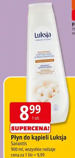E.Leclerc Płyn do kąpieli cotton milk & provitamin b5 Luksja Creamy Soft oferta