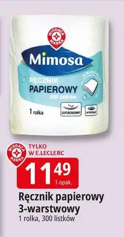 E.Leclerc Ręcznik papierowy Wiodąca Marka Mimosa oferta