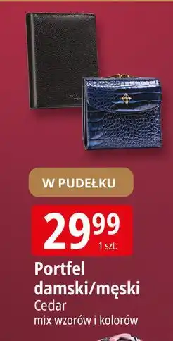 E.Leclerc Portfel męski skórzany Cedar oferta