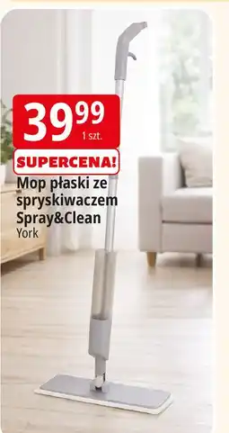 E.Leclerc Mop płaski ze spryskiwaczem dual splash York oferta