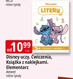 E.Leclerc Disney uczy litery 5+ ćwiczenia z naklejkami oferta