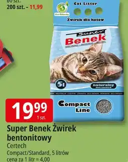 E.Leclerc Żwirek dla kota compact Super Benek oferta
