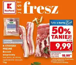 Kaufland Boczek wieprzowy bez kości ze skórą oferta