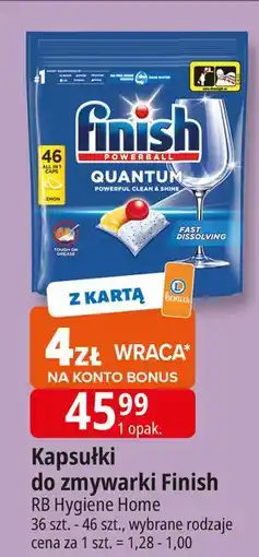 E.Leclerc Tabletki do zmywarek lemon Finish Quantum oferta