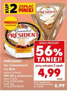Kaufland PRÉSIDENT Ser Camembert lub Brie oferta