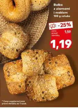 Kaufland Bułka z ziarnami i makiem oferta