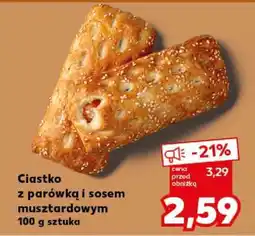 Kaufland Ciastko z parówką i sosem musztardowym oferta