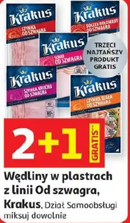 Auchan Wędliny w plastrach z linii Od szwagra, Krakus oferta
